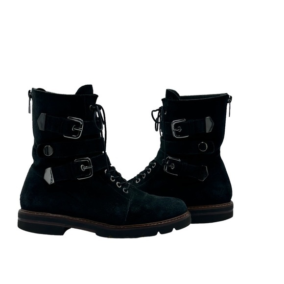 STUART WEITZMAN black urbanite nero velour boots - Picture 9 of 15